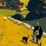 Lady Walking a Dog