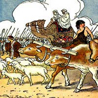People of Israel leaving Egypt