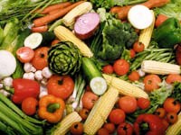 A Basket of Mixed Vegetables