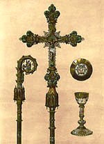 Cross, Staff, Chalice and Paten