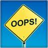 Oops! Road Sign