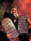 Moses holding Ten Commandments