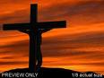 Cross in sunset