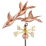 Geese over Weather Vane