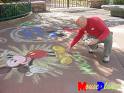 Pavement Chalk Art