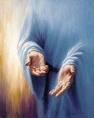 Jesus Encouraging Hands
