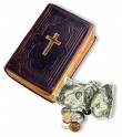 Dollar Bills and Bible