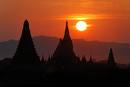 Sunset over Bagan